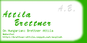 attila brettner business card